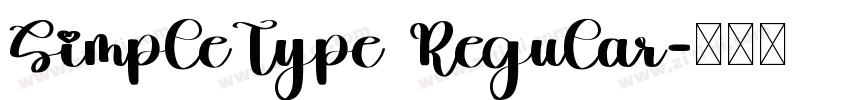 SimpleType Regular字体转换